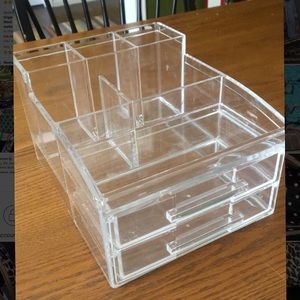 Clear makeup organizer!